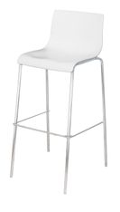 Lot de 2 tabourets hauts HARPER - blanc
