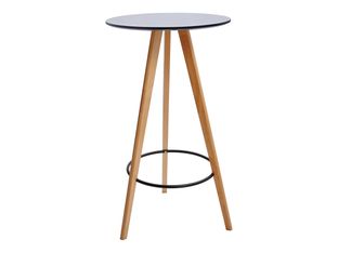 Mange debout BREAK - diam 60 cm - hauteur 110,5 cm - plateau blanc avec liseret noir