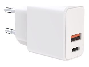 BigBen - Adaptateur électrique - CA/USB-C/USB - GaN - 38 Watt - blanc