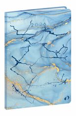 Agenda Année Civile - AFFAIRES FR - Couverture Hipsy - Marble - 10x15 cm - Semainier - 13 mois de décembre à décembre - Quo Vadis