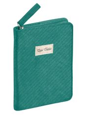 Agenda Année Civile - AFFAIRES FR avec répertoire - Couverture Colette avec zip - Vert émeraude - 10x15 cm - Semainier - 14 mois de décembre à janvier - Quo Vadis