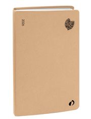 Agenda Année Civile - AFFAIRES RECYCLÉ Multilingue - Couverture Harmony - Pecan - 10x15 cm - Semainier - 13 mois de décembre à décembre - Quo Vadis