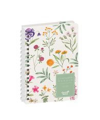 Agenda Année Civile - AFFAIRES SPIRALÉ FR - Couverture Daisy - Herbier - 10x15 cm - Semainier - 14 mois de décembre à janvier - Quo Vadis