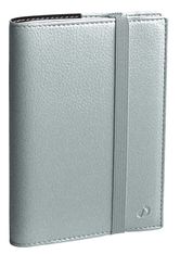 Agenda Année Civile - TIME&LIFE POCKET FR avec répertoire - Couverture Cassnadra avec élastique - Argent - 10x15 cm -  Semainier - 13 mois de décembre à décembre - Quo Vadis