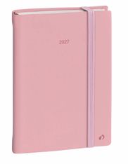 Quo Vadis - Agenda - Daily 21 Color - Journalier - Multilingue - Pastel - Rose clair - 12 mois de janvier à décembre - 15x21 cm - Papier Clairefontaine blanc - Fabrication française