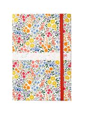 Agenda à élastique Oxford Flowers - 1 semaine sur 2 pages - 10 x 15 cm - Décor PEPS - Hamelin