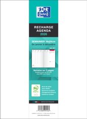 Recharge agenda Oxford - 16x24 - 1 semaine sur 2 pages - 128 pages