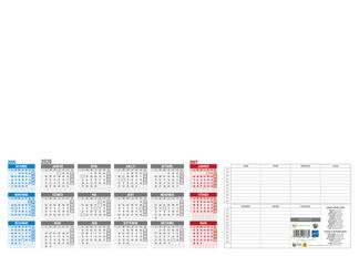 Sous-main 25 feuillets année civile BOUCHUT "Quadri-Pratic Millésimé" 38,5 x 54 cm Pefc 70 %