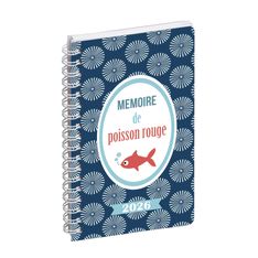 Agenda de poche Dodo & Cath Lady 16S spiralé - 1 semaine sur 2 pages - 9 x 16 cm - Poisson rouge - Exacompta