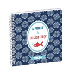 Agenda de bureau Dodo & Cath Lady 18S spiralé - 1 semaine sur 2 pages - 15 x 17 cm - Poisson - Exacompta