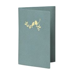 Etui Elise pour carte grise - 8,5 x 13,2 cm - Bleu Oiseaux- Exacompta