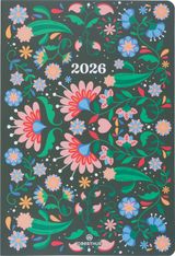 Agenda Lima - 1 semaine sur 2 pages - 17 x 24,5 cm - vert - Oberthur