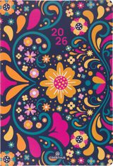 Agenda Lima - 1 semaine sur 2 pages - 17 x 24,5 cm - violet - Oberthur