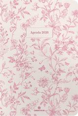 Agenda Vienne - 1 semaine sur 2 pages - 17 x 24,5 cm - floral - Oberthur