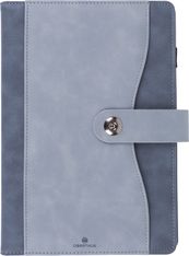 Agenda à spirale Davos - 1 semaine sur 2 pages - 17 x 24,5 cm - gris - Oberthur