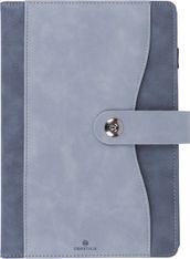 Agenda à spirale Davos - 1 semaine sur 2 pages - 17 x 24,5 cm - gris - Oberthur