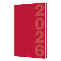 Agenda Dublin - 1 semaine sur 2 pages - 22 x 28 cm - rouge - Oberthur