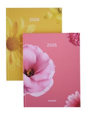 Agenda semainier Timing – format 6L – modèle Fleurish – disponible dans différentes couleurs – Brepols