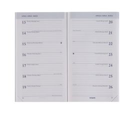 Brepols Breplan - Recharge d'agenda de poche - 2021 - par semaine - relié - 92 x 160 mm