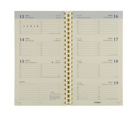 Agenda semainier Interplan – format 2L – recharge – Brepols