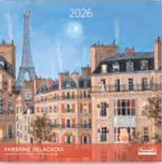 Calendriers 30x30cm 16 mois Aquarupella - Fabienne Delacroix