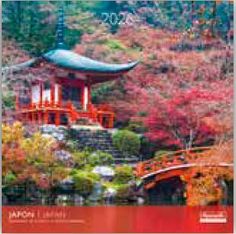 Calendriers 30x30cm 16 mois Aquarupella - Japon