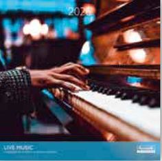 Calendriers 30x30cm 16 mois Aquarupella - Live music