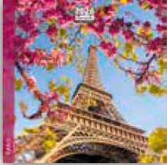 Calendrier 16x16cm 16 mois Aquarupella - Paris