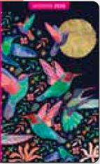 Agenda 10x16cm 12 mois Aquarupella -Colibris 