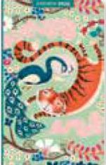 Agenda 10x16cm 12 mois Aquarupella - Tigre et paon