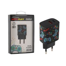 Adaptateur USB Let's Play i-Total - Charge rapide 20W
