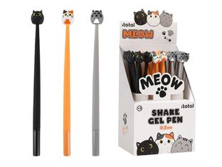 I‑TOTAL – Stylo Gel Cat XL1164B flexible - couleurs assorties