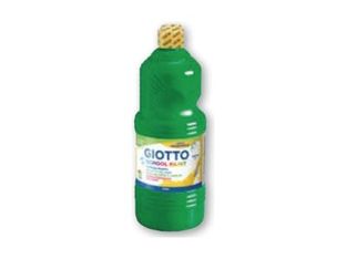 GIOTTO SCHOOL - Ensemble de peinture - 6 parties - gouache - 6 couleurs - blanc, jaune primaire, rouge écarlate, vert cinabre, cyan, noir - extra-fine - 1000 ml