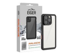 Eiger Avalanche - Boîtier de protection pour téléphone portable - étanche, extérieur - plastique, cadre TPU - noir - pour Apple iPhone 16 Pro