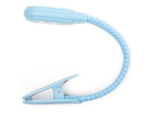 Kikkerland - Liseuse - LED COB light - système de fixation avec pince - 2 modes - bleu clair