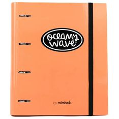 Carpeta A4 de 4 Anillas Naranja tendencia. Carpeblock con recambio de 100 Hojas + 20 hojas GRATIS