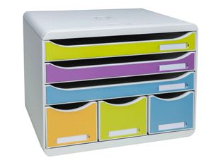 Exacompta Pop'N Co - Armario de cajones - 6 cajones - para A4 Plus - disponible en diferentes colores
