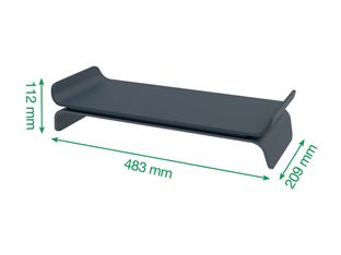 Leitz Ergo - Support ajustable pour écran - Gris foncé 