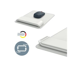 Leitz Ergo - Tapis de souris avec repose-poignet - adjustable - Gris