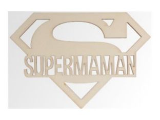 Artemio - Forme à décorer - supermaman - 10 x 14 cm