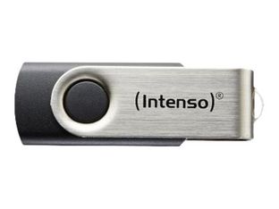 Intenso Basic Line - Clé USB - 64 Go - USB 2.0 - noir, argent