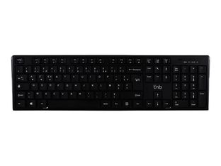 T'nB Classy - Clavier sans fil rechargeable - 2.4 GHz, Bluetooth - noir