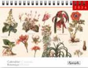 Calendrier chevalet 16x18cm 12 mois Aquarupella -Botanique