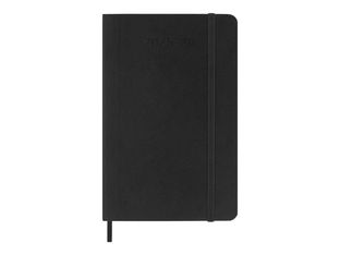 Moleskine Classic - Agenda semainier - 18 mois - 90 x 140 mm - couverture souple noire