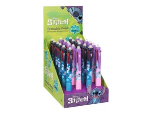 CoolPack Disney - Bolígrafo de 4 colores - Stitch - no permanente - 0.5 mm - replegable - con borrador