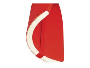 Finocam Nexo - Cuaderno - pequeña - 90 x 150 mm - 72 hojas / 144 páginas - papel blanco roto - forrado - tapa roja - poliuretano (PU)