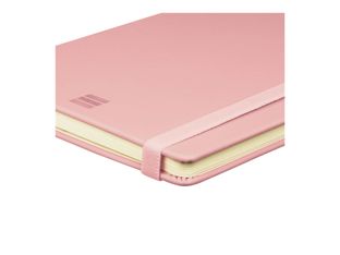 Finocam Nexo - Cuaderno - small / pocket - 90 x 150 mm - 72 hojas / 144 páginas - papel blanco roto - punteado - tapa rosa - poliuretano (PU)