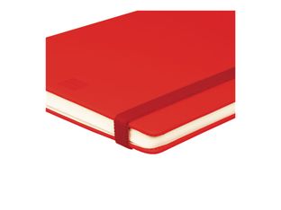 Finocam Nexo - Cuaderno - pequeña - 90 x 150 mm - 72 hojas / 144 páginas - papel blanco roto - forrado - tapa roja - poliuretano (PU)