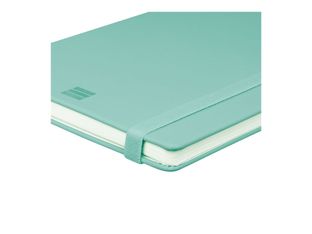 Finocam Nexo - Cuaderno - pequeña - 90 x 150 mm - 72 hojas / 144 páginas - papel blanco roto - forrado - tapa turquesa - poliuretano (PU)