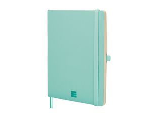 Finocam Nexo - Cuaderno - A5 (148 x 210 mm) - 72 hojas / 144 páginas - papel blanco roto - liso - tapa turquesa - poliuretano (PU)